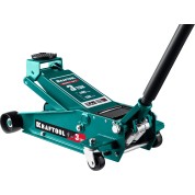 Подкатной домкрат с быстрым подъемом для сто KRAFTOOL 43450-3, 130 - 465 мм, KRAFT-LIFT, 3 т