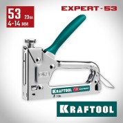 Стальной компактный степлер KRAFTOOL 3187, 4 - 14 мм, Expert-53, тип 53  23GA