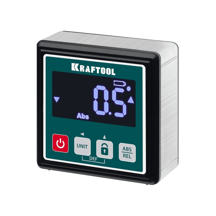 Уровень-уклономер электронный KRAFTOOL 34687, KOMPAKT, 4 х 90 С, точность 0.1