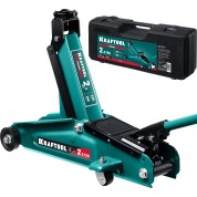 Подкатной домкрат с увеличенным подъемом KRAFTOOL 43452-2-K, 130 - 375 мм, RIGID