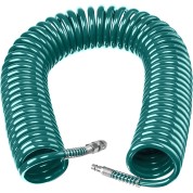 Воздушный спиральный шланг с фитингами рапид KRAFTOOL 06590-20, 8 х 12 мм, 20 м, 15 бар