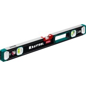 Сверхпрочный уровень KRAFTOOL 34986-60, 600 мм, A-RATE CONTROL, точность 0.3 мм/м, с инновационным зеркальным глазком
