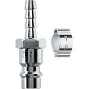 Переходник KRAFTOOL 06597-06, 6 мм, штуцер &Prime;елочка&Prime;, 6 мм - рапид штуцер, с хомутом