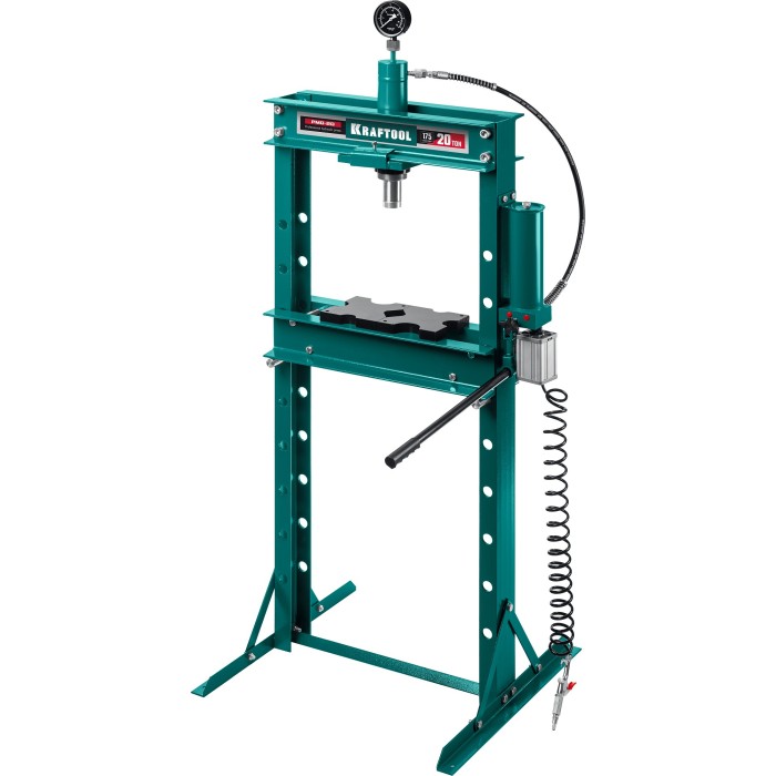 Гидравлический пресс с гидронасосом и пневмоприводом KRAFTOOL 43473-20, PMD-20, 20 т