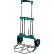 Складная хозяйственная тележка KRAFTOOL 38751-120, ATLANT, до 120кг, каркас и платформа из алюминия, платформа 48.5х35см, колеса d18см, вес 6.9кг