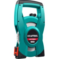 Геодезическая стальная мерная лента KRAFTOOL , EXTREM, 100 м