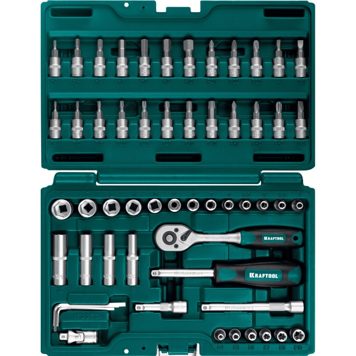 Универсальный набор инструмента KRAFTOOL 27885-H57, X-Drive, 57 предм.