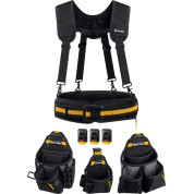 Пояс монтажника KRAFTOOL 38760-5, KBS-5, в комплекте: пояс монтажника, подтяжки и 3 сумки