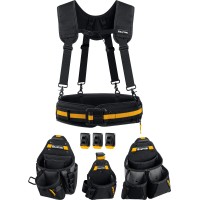 Пояс монтажника KRAFTOOL 38760-5, KBS-5, в комплекте: пояс монтажника, подтяжки и 3 сумки