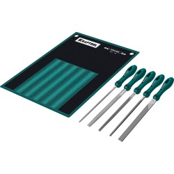 Набор напильников KRAFTOOL ALLIGATOR, 200 мм, двухкомпонентная рукоятка