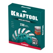 Алмазная чашка сегментная KRAFTOOL INDUSTRIAL Turbo 33368-230, d 230 мм