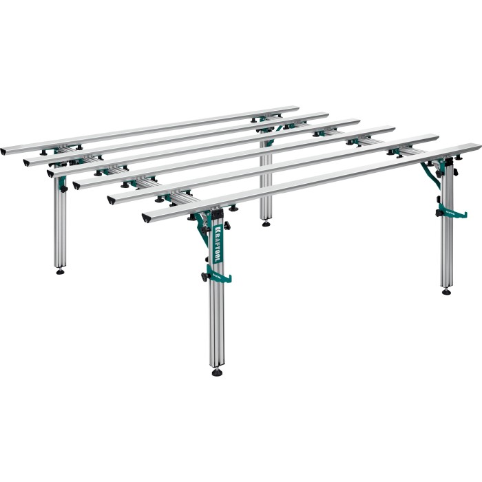 Стол для работ с крупноформатными листовыми материалами KRAFTOOL 33253-180, TTL-180 180х140х70 см, макс 250 кг