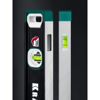 Сверхпрочный магнитный уровень KRAFTOOL 34988-40, 400 мм, A-RATE CONTROL, точность 0.3 мм/м, с зеркальным глазком