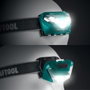 Налобный фонарь KRAFTOOL KH-3 56456, 500 лм, 5 режимов, питание 3&times;AAA