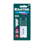 Нержавеющие трапециевидные лезвия KRAFTOOL 09626-S10, INOX-A24, 10 шт