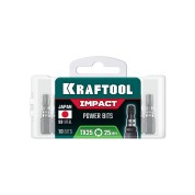 Ударные биты KRAFTOOL 26195-25-25-S10, 25 мм, Impact TX 25, 10 шт