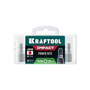 Ударные биты KRAFTOOL 26195-20-25-S10, 25 мм, Impact TX 20, 10 шт