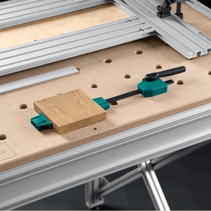 Горизонтальный упор/струбцина KRAFTOOL 32802, 20 мм, KRAFTFLEX MFT-SP, в отверстия 20 мм