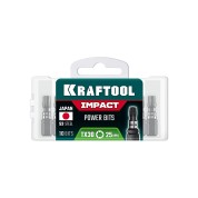 Ударные биты KRAFTOOL 26195-30-25-S10, 25 мм, Impact TX 30, 10 шт