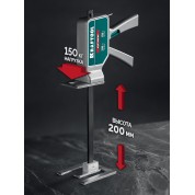 Подъемник универсальный KRAFTOOL 33263, 200 мм, EXTREM 150 кг, 200 мм подъем, усиленный алюминиевый корпус, закаленная стальная рейка