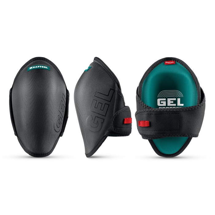 Наколенники защитные KRAFTOOL 11516, STABIL эргономичные, гелевая вставка, воздухопроницаемые, для легко повреждаемых поверхностей