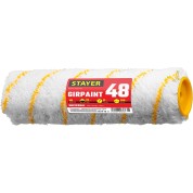 Малярный ролик STAYER GIRPAINT 0214-24, полиакрил все виды ЛКМ Professional , 48 х 240 мм, бюгель 8 мм, ворс 12 мм