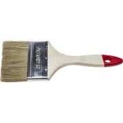 Плоская кисть STAYER UNIVERSAL 0101-100, светлая натуральная щетина деревянная ручка все виды ЛКМ , 100 мм, 4&Prime;