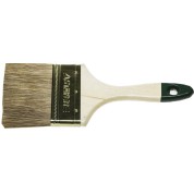 Плоская кисть STAYER LASUR 01031-100, смешанная щетина деревянная ручка для высокотекучих ЛКМ , 100 мм, 4&Prime;