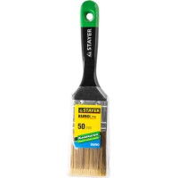 Плоская кисть STAYER UNIVERSAL-ARTEX 0106-050, искусственная щетина деревянная ручка для высокотекучих ЛКМ , 50 мм, 2&Prime;