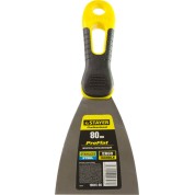 Нержавеющий шпатель STAYER PROFlat 10045-08, профилированное полотно, двухкомпонентная ручка, Professional, 80 мм
