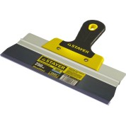 Фасадный шпатель STAYER PROFlat 10045-25, усиленная алюминиевая направляющая, двухкомпонентная ручка, анодированный, Professional, 250 мм