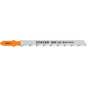 Полотна для лобзика STAYER T- 15984-4 6TPI, хвост. HCS сталь по дереву Professional, T144D, шаг зуба 4 мм, раб. длина 75 мм, 2 шт