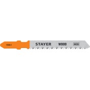 Полотна для лобзика STAYER T- 15988-2 12TPI, хвост. HCS сталь по дереву/фанере/ДСП Professional, T119B, шаг зуба 2 мм, раб. длина 50 мм, 2 шт