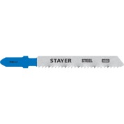 Полотна для лобзика STAYER T- 15993-1 12TPI 15993-1.8, хвост. HSS сталь Professional, T118B, 2 шт, 50 мм / 2 мм, по металлу толщиной 2-6 мм