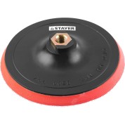 Мягкая опорная тарелка на липучке для УШМ STAYER 35744-150, М14, d 150 мм