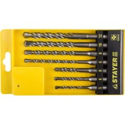 Набор SDS-plus буров STAYER Professional 2930-H7, 7 шт: 5/6/8+R[-36]C:RCx110. 6/8/10/12х160 мм