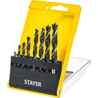 Набор спиральных сверл по дереву STAYER M-type 2942-H8, 8 шт: 3-4-5-6-7-8-9-10 мм