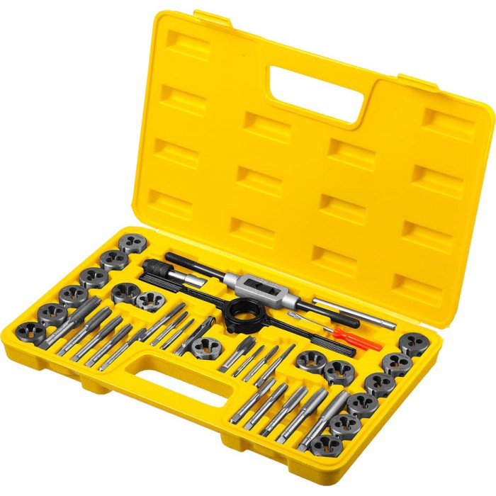 Набор метчиков и плашек STAYER MaXCut инструментальная сталь 2805-H40, 40 предметов