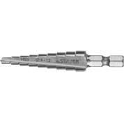 Ступенчатое сверло STAYER 29660-4-12-9 29660-4, Ступенчатое сверло , 4-12 мм, 9 ступеней