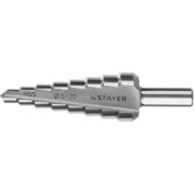 Ступенчатое сверло STAYER 29660-6-20-8 29660-6, Ступенчатое сверло , 6-20 мм, 8 ступеней