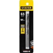 Сверло по металлу STAYER HSS-R 29602-6 29602-6.5, Сверло по металлу Professional, 6 х 101 мм, быстрорежущая сталь P6M5