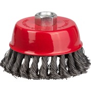 Чашечная щетка-крацовка для УШМ STAYER Professional 35128-065, Чашечная щетка-крацовка для УШМ , 65 мм, жгутированная стальная проволока 0 мм