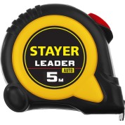 Рулетка с автостопом STAYER Leader Professional 3402-05-19,5 м х 19 мм