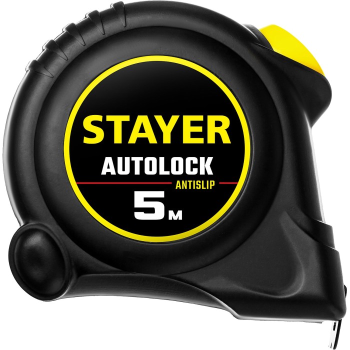 Рулетка с автостопом STAYER AutoLock 2-34126-05-19,5 м х 19 мм