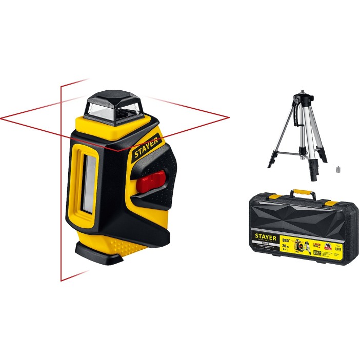 Лазерный нивелир STAYER Professional 34962-2, Лазерный нивелир , 20 м