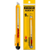 Нож из АБС пластика STAYER 0901, QUICK-9 мм
