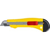 Нож упрочненный с метал. направляющей и сдвижным фиксатором STAYER FORCE-M 0913, 18 мм