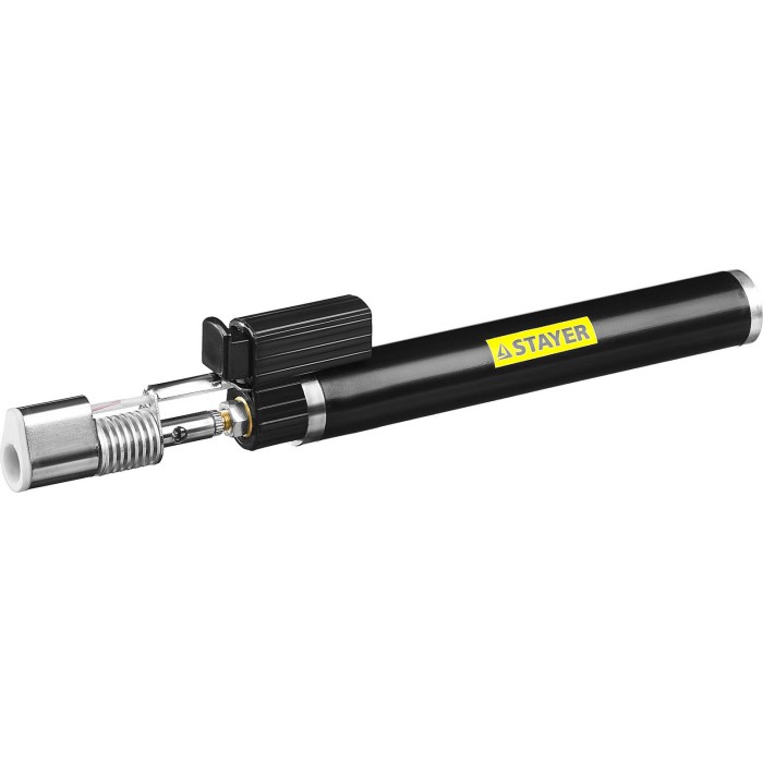 Газовый паяльник STAYER Professional 55505-H6, PS 400, 45 Вт, 1200&deg;С, в наборе: 5 в 1, 4 жала