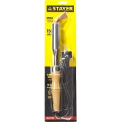 Электропаяльник STAYER MAXTerm 55311-150,150 Вт,клин,с деревянной рукояткой