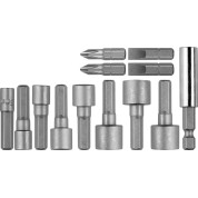 Набор бит и торцевых головок STAYER Professional 2611-H13,13 шт